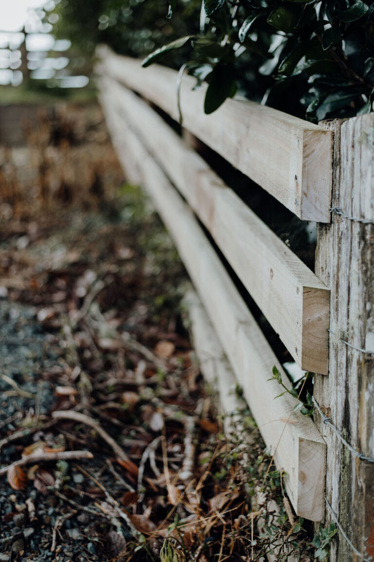 Post and rail fence