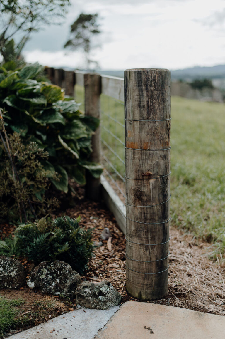 Post and rail fence