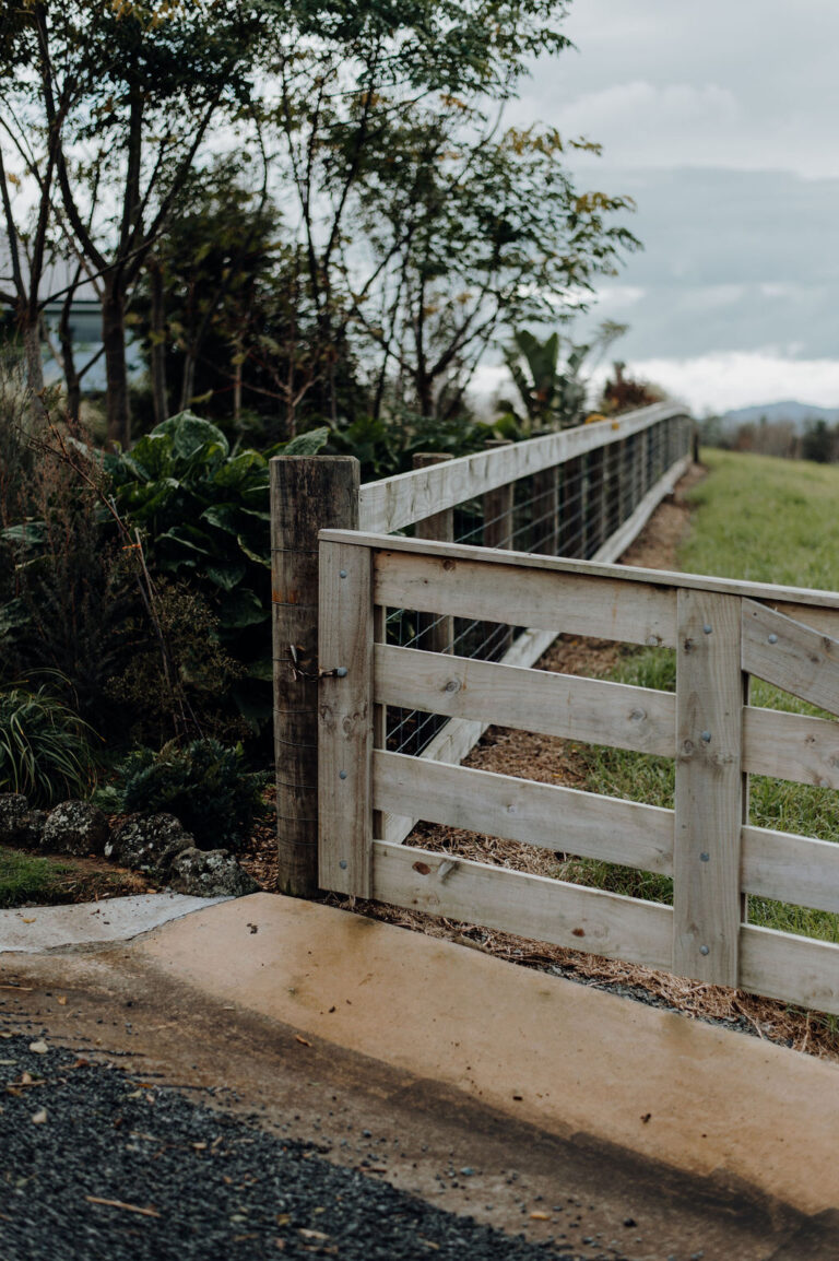 Post and rail fence